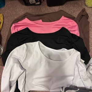 SHEIN Multicolor Women's Bodysuits - White, Black, Pink, Brown